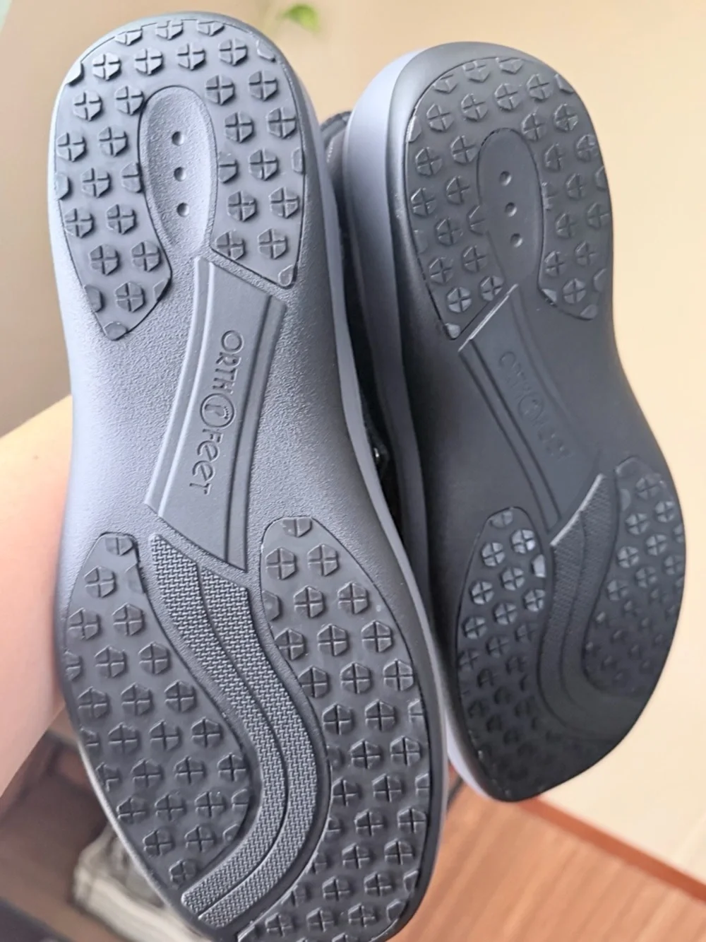 NEW Orthofeet Womens Knit Slip-On Comfort Loafer in Gray and Black Wide D - Picture 7 of 11